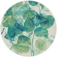 thumbnail image 2 of Unique Loom Outdoor Botanical Collection Area Rug - Beryl (4' 1" Round Blue Green/Light Blue), 2 of 8