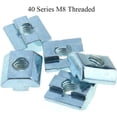 thumbnail image 3 of Qucyy 15Pcs 4040 Series T Sliding Nuts Hammer Nut Block Square Nuts M8 T Nuts for 4040 Aluminum Extrusion Profiles T Slot 8mm，for CNC Router Build Rail 3D Printer (m8) 4040 Series M8（15Pcs）, 3 of 5