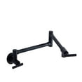 thumbnail image 1 of Pot Filler Double Joint Spout Folding Stretchable Swing Arm Wall Brass Kitchen Faucet Single Hole Two Handle Kitchen Sink Faucet ,bar Laundry RV Farmhouse, 1 of 7