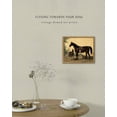 thumbnail image 6 of Drsoum Vintage Canvas Framed Wall Art Horse Room Decor for Bathroom Bedroom Living Room - 8x10in Natural Framed, 6 of 7