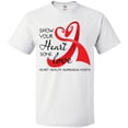 thumbnail image 3 of Inktastic Show Your Heart Some Love Heart Health Awareness Month T-Shirt, 3 of 5