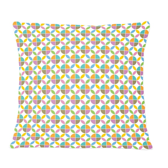 Designart Retro Geometric Design VIII' Mid-Century Modern Throw Pillow - 12x20