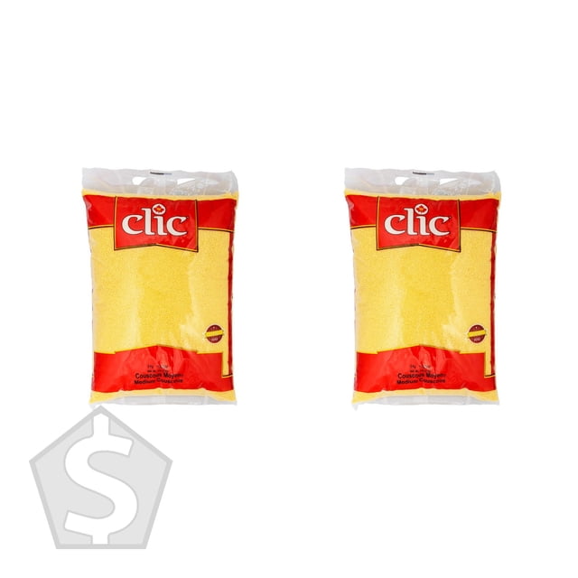Clic Couscous Moyen, 5 kg - Lot de 2