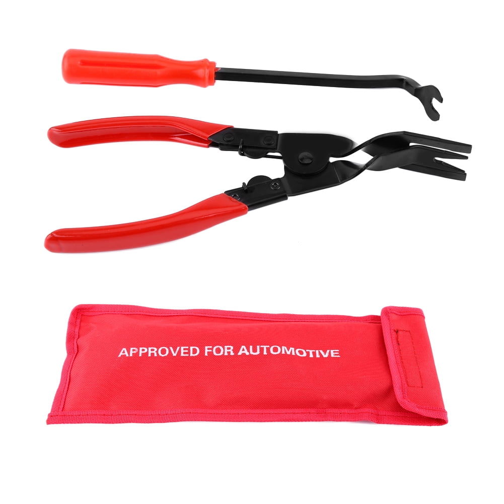 Car Door Panel Upholstery Remover Auto Pry Removal Pliers Trim Clip Bar Tool Set