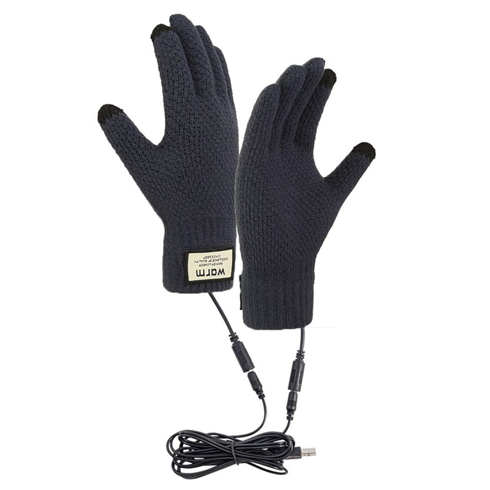 Winter Touch Screen Gloves for Men and Women,USB Heated Electric Heating Gloves with Fast Warm Technology,Anti- Thermal Knitted Gloves for Outdoor Activities,Skiing,Cycling,Hiking,Runningï¼95Â°Fï¼