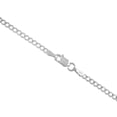 thumbnail image 4 of 10K White Gold Cuban Curb Chain Necklace for Men and Women â€“ Measures 2 mm x Thickness 24 Inches Length, 4 of 7