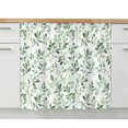 thumbnail image 2 of Sage Green Leaf Sink Skirt 11"Wx13"L,Dustproof Under Sink Curtain with Self Adhesive Tape,Country Eucalyptus Nature Plant Branch Cabinet Curtain Cover for Bathroom Vanity,Kitchen Storage Shelf, 2 of 9