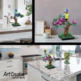 thumbnail image 5 of Tg Bloques Micro Ladrillo Flor Loro Juegos De Construcción De Juguetes Decoración Del Hogar Y Arte De Oficina Regalo Creativo Modelo De Planta De Bricolaje Para Adultos Para Adolescentes De 8 Años Niñ, 5 of 5