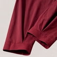 thumbnail image 5 of QIYAGBSA Men's Tie Waist Harem Pants Relaxed Drop Crotch Tapered Leg Casual Trousers with Side Pockets Streetwear Style (Wine, 2XL), 5 of 7
