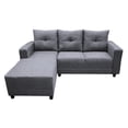 thumbnail image 1 of Sala Esquinera El Bazar Store Demeter Gris plata 210x160 cm, Tela Lino nacional, Modular, Love seat, chaise, 1 of 5