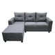 thumbnail image 1 of Sala Esquinera El Bazar Store Demeter Gris plata 210x160 cm, Tela Lino nacional, Modular, Love seat, chaise, 1 of 5