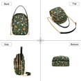 thumbnail image 3 of FORMRS Crossbody Bag for Women Quilted Travel Shoulder Cell Phone Purse with Chain Strap Handbag, Orange Flowers, 3 of 7