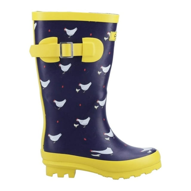 Cotswold Bottes de Pluie Mi-Mollet pour Femmes Farmyard Chicken