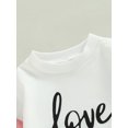 thumbnail image 5 of Bagilaanoe Newborn Baby Girl Valentine's Day Rompers Contrast Color Long Sleeve Bodysuits 3M 6M 12M 18M 24M Infant Casual One Piece Short Jumpsuit, 5 of 7