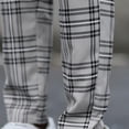 thumbnail image 4 of Men's Casual Elastic Waist Plaid Pants with Lace-Up Detail for Outdoor Wear, 4 of 9