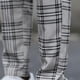 thumbnail image 4 of Mens Pantalones Casuales Relajado Ajuste Elástico de la Cintura Encaje Hasta Pantalones de Lápiz Cuadrado Cordón Al Aire Libre, 4 of 9