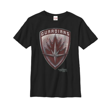 Boy s Marvel Guardians of the Galaxy Vol. 2 Tattoo Shield Graphic Tee Black X Small