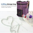 thumbnail image 4 of Peggybuy Sac de Rangement pour Tricot Bricolage, Fourre-Tout Portable pour Fil, Support pour Crochets au Crochet (Violet), 4 of 8