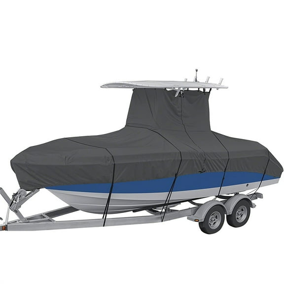 LABLT Heavy-Duty 420D T-Top Boat Cover 20-22ft Waterproof up to 106 inches