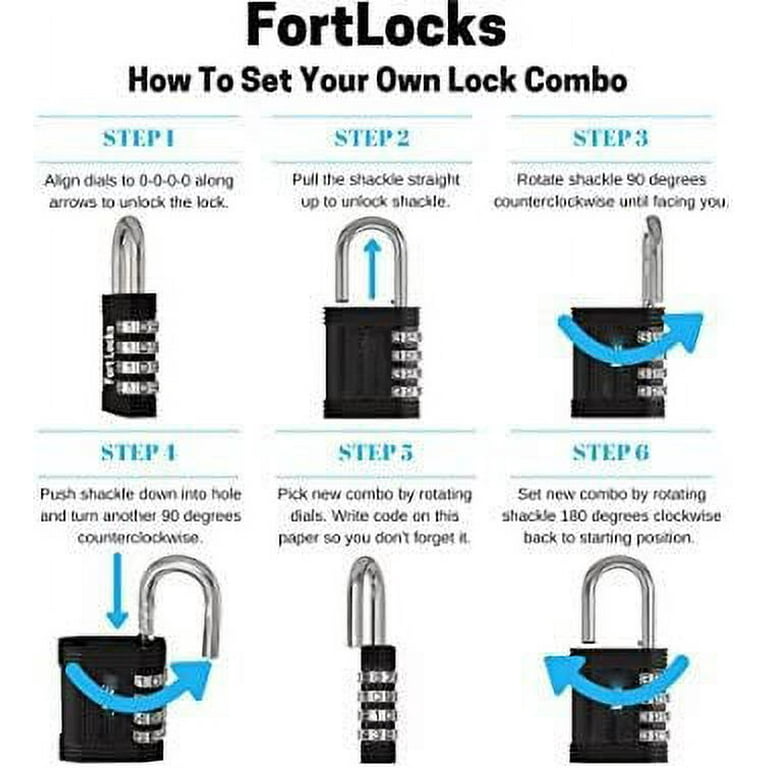 Techtest 4 Digit Outdoor Combination Lock for Gym Locker, Hasp Cabinet,  Fence ( Pack of 2 ) Lock - Buy Techtest 4 Digit Outdoor Combination Lock  for Gym Locker, Hasp Cabinet, Fence (