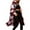 Wine, variant on IROINNID Women's Leisure Long Coat Turndown Lapel Plaid Trench coat Long Sleeve Outwear, Pink