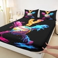 thumbnail image 5 of Erosebridal Letter Y Dripping Waffle Baseball Print Queen Sheet Sets, Sports Monogram Bed Set for Kids Boys and Girls, 1 Flat Sheet, 1 Fitted Sheet and 2 Pillowcases, 5 of 6