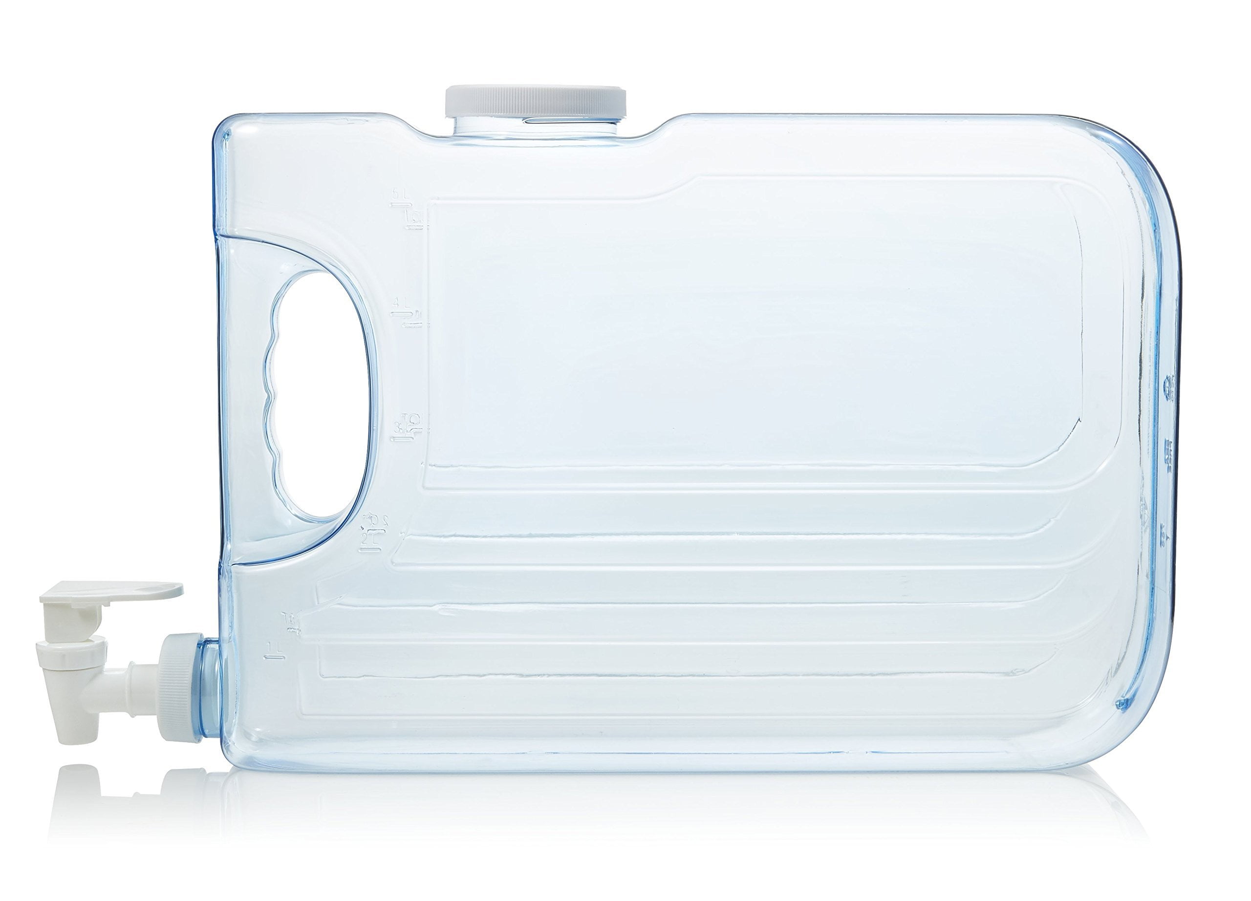 (2 pack) Arrow, Beverage Dispenser, Home Products H2O On The Go Clear 1.25 Gallon Convenient carry handle Beverage Dispenser, 1.25 gal, helpful for family beverage service.