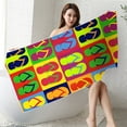 thumbnail image 4 of Easter Decorations Kokovifyves Beach Towels Clearance Microfiber Beach Towel Super Lightweight Colorful Bath Towel Sandproof Beach Blanket Multi-Purpose Towel for Travel Swimming Pool, 4 of 4