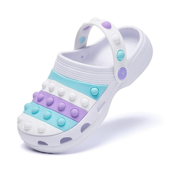 Lopsie Kids Clogs Boys Girls Garden Shoes Slip on Kids Slides Sandals Funny Lightweight Beach Slippers