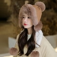 thumbnail image 5 of Dyfzdhu Women Fashion Winter Hat Plush Thicken Custom Warm Hats Wool Cap, 5 of 5