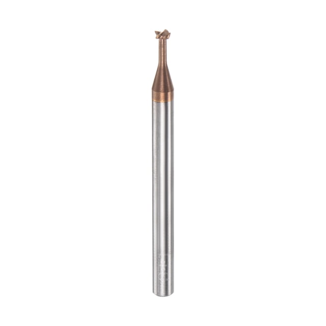 T Ranura Extremo Molino Fresado Cortador 3mm Corte 1mm Profundidad 4mm Vástago Sólido Carburo Titanio Revestido 4 Flautas para Inoxidable Acero Aleación