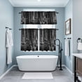 thumbnail image 3 of Grey Forest Kitchen Curtains Sets for Windows 36 Inch Length, Mysterious Primitive Forest Pine Tree Rod Pocket Window Treatments Tier Curtains and Valances Set for Bedroom/Bathroom, 3 of 8