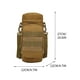 thumbnail image 2 of Bolsa para Colgar Botellas de Agua para Camping y Ciclismo, Bandolera con Correa Ajustable, Impermeable y Aislante, 12 X 12 X 27 Cm, Color Verde Barro o Militar., 2 of 7