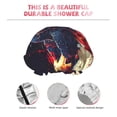 thumbnail image 3 of KLL Watercolor Bald Eagle Pattern Shower Cap & Bath Cap for Women,Reversible Oversized Waterproof Shower Caps for all Hair Lengths,Elastic Reusable Bathing Hair Cap, 3 of 6