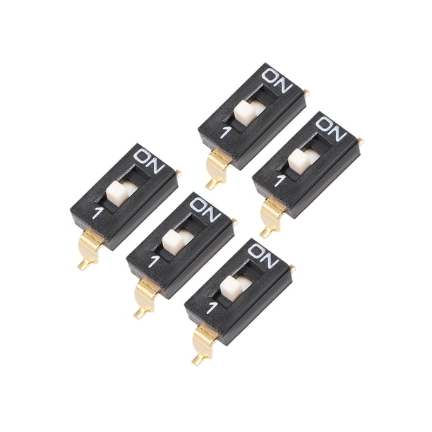 5Pcs Black DIP Switch 1 Positions For Circuit PCB SMD Type Walmart