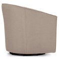 thumbnail image 4 of Baxton Studio Chaise d'Appoint Pivotante en Beige, 4 of 5
