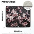 thumbnail image 2 of ZIATUBLES Washing Machine Dust Proof Top Cover Pad Soft Washer and Dryer Top Protector Mat for Home Laundry Room Kitchen, 24 x 19.7 Inch, Cherry Blossom, 2 of 7