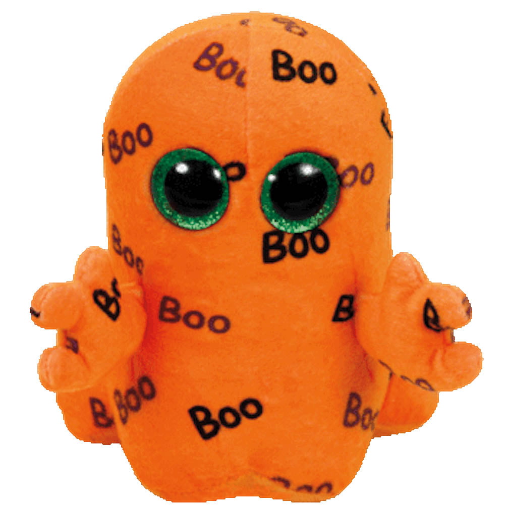 Ty Haunt The Halloween Ghost Beanie Baby Orange Plush Stuffed Animal for sale online