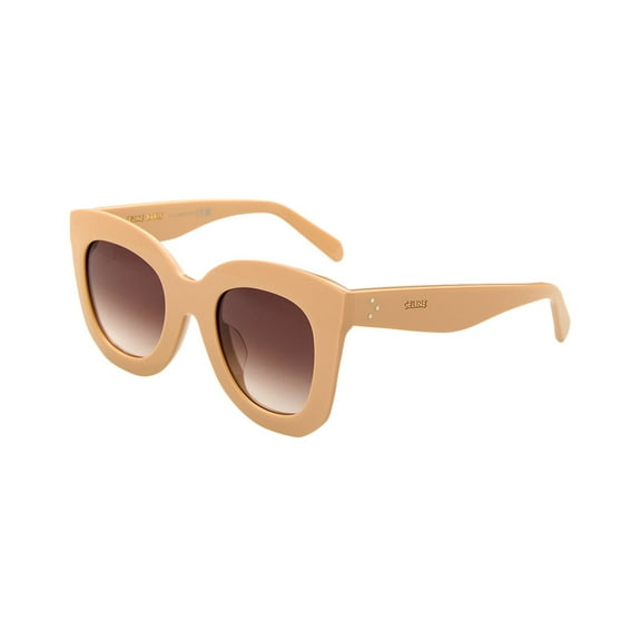 CELINE Women's CL4005FN 49mm Sunglasses, Beige