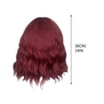 thumbnail image 3 of Qliuoazw Orangeshort Curly Women's Bangs Temperature Silk Hair Whole Wig Headband Wig, 3 of 9