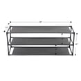 thumbnail image 3 of Detachable Shoe Rack Steel Shelves Espresso Finish Metal Pipes Non Woven Fabric Shoe Shoe Tower, 3 of 7