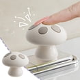 thumbnail image 2 of Toilet Flush Button Extended Press Rod Mushroom Shaped Bathroom Toilet Tank Lever Handle Replacement Soft Silicone Press Kit Easy Install Adhesive （Gray）, 2 of 7