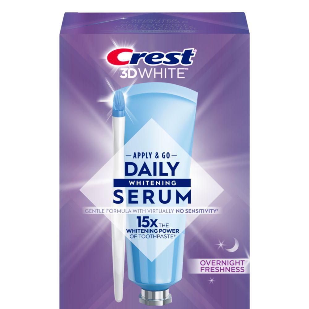 Crest Émulsions Blanchissantes + Fraîcheur de Nuit, Traitement Blanchissant pour les Dents Sans Rinçage