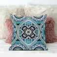 thumbnail image 3 of Amrita Sen Bohemian Mandala Vector Throw Pillow in Mint Black Yellow 16x16, 3 of 5