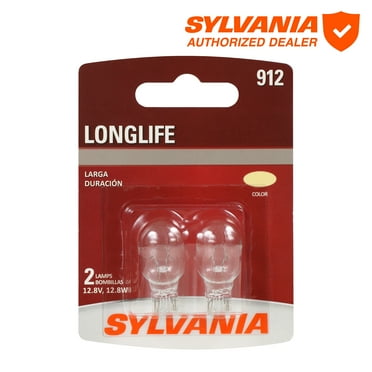Sylvania 912 Long Life Mini Bulb 2 Pack,Compatible with Multiple Cars