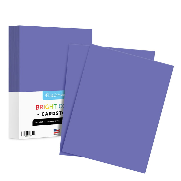 Ultra Grape Premium Colored Card Stock Paper | Medium Weight 65lb Cardstock, Perfect for School Supplies, Arts and Crafts | Acid and Lignin Free | 8.5