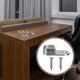thumbnail image 1 of FOMIYES 30Ud Soporte Para Barra De Ropa En Metal Fundido Acabado Plateado Resistente, 1 of 6