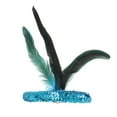 thumbnail image 4 of Unique Bargains Christmas 1 Pc Headband Feather Sequins Hairband for Women Lake Blue, 4 of 5