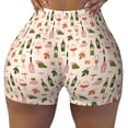 thumbnail image 2 of Fotbe Wine Bottles With Grapes Shorts Sin Costuras – Shorts Deportivos de Cintura Alta para Mujer, Elásticos para Gimnasio, Yoga, Running o Ciclismo-Large, 2 of 8