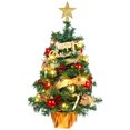 thumbnail image 1 of Mini árbol de Navidad de mesa, decoración de árbol de Navidad Artificial, iluminado, árbol de Navidad adornado, 1 of 7